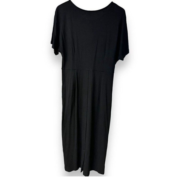 Boden Classic Black Short Sleeve Midi Dress with Pockets Versatile Size 10 - Picture 2 of 9